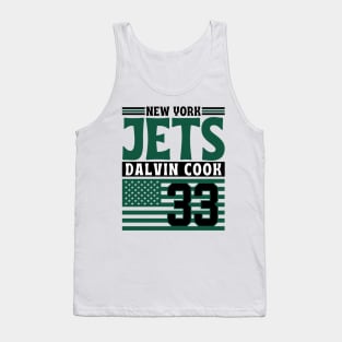 New York Jets Cook 33 American Flag Football Tank Top